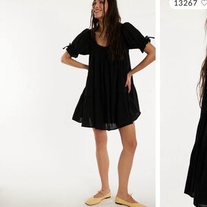 Free People Black Mini Dress